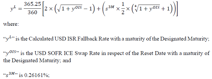 CMS Transition Formula - Calculated USD ISR Fallback Rate Image